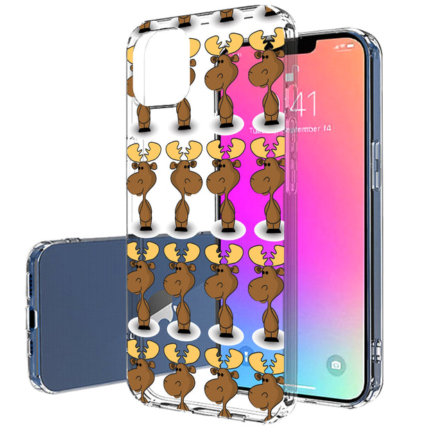 Moose One Print Slim Cover For Apple iPhone  (16,15,14,13,12, SE, Pro, Max, Plus), Print in USA