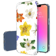 Flower Design 2 Print Slim Cover For Apple iPhone  (16,15,14,13,12, SE, Pro, Max, Plus), Print in USA