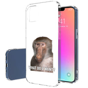 Meme Monkey 4 Print Slim Cover For Apple iPhone  (16,15,14,13,12, SE, Pro, Max, Plus), Print in USA