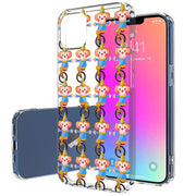 Circus Monkey Print Slim Cover For Apple iPhone  (16,15,14,13,12, SE, Pro, Max, Plus), Print in USA