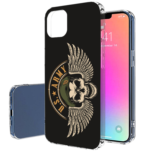 US Army 3 Print Slim Cover For Apple iPhone  (16,15,14,13,12, SE, Pro, Max, Plus), Print in USA