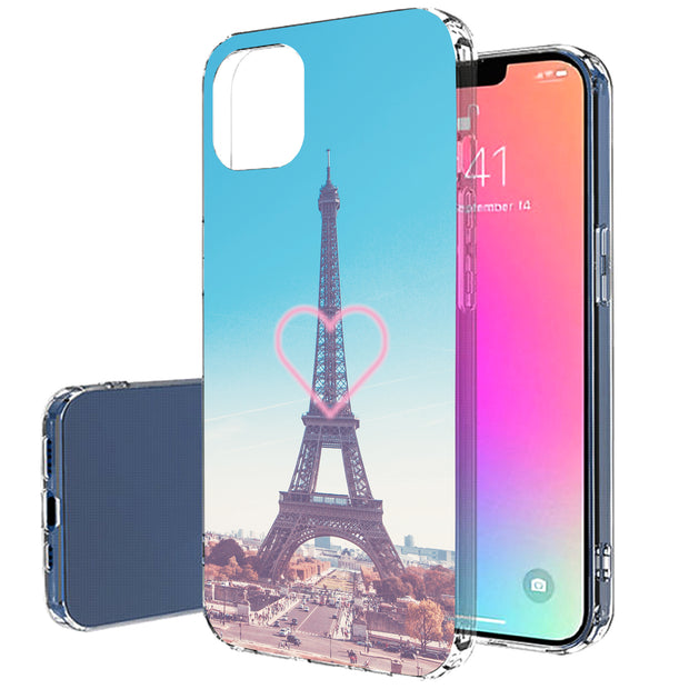 Fall in Paris Print Slim Cover For Apple iPhone  (16,15,14,13,12, SE, Pro, Max, Plus), Print in USA