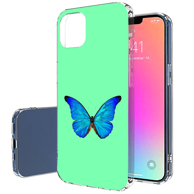 Butterfly Photo Print Slim Cover For Apple iPhone  (16,15,14,13,12, SE, Pro, Max, Plus), Print in USA