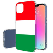 Flag Italy Print Slim Cover For Apple iPhone  (16,15,14,13,12, SE, Pro, Max, Plus), Print in USA