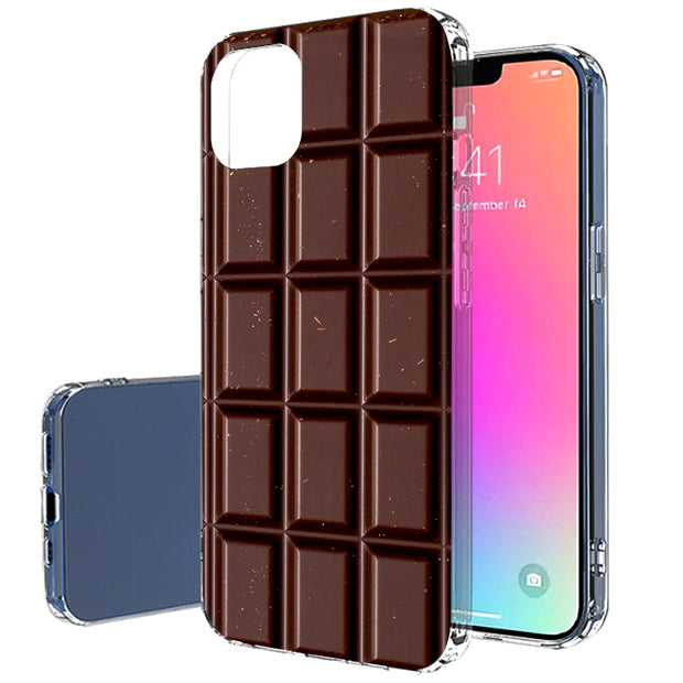 Chocolate Print Slim Cover For Apple iPhone  (16,15,14,13,12, SE, Pro, Max, Plus), Print in USA