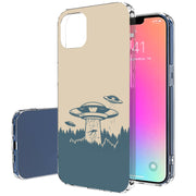 Alien Kidnap Print Slim Cover For Apple iPhone  (16,15,14,13,12, SE, Pro, Max, Plus), Print in USA