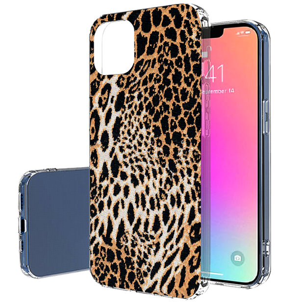 Leopard Pattern Print Slim Cover For Apple iPhone  (16,15,14,13,12, SE, Pro, Max, Plus), Print in USA