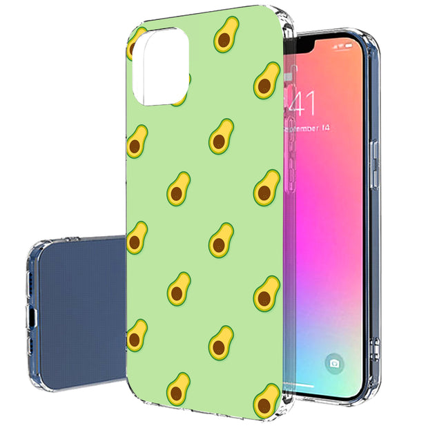 Avocado Print Slim Cover For Apple iPhone  (16,15,14,13,12, SE, Pro, Max, Plus), Print in USA