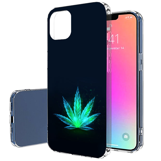 Beautiful Weed Print Slim Cover For Apple iPhone  (16,15,14,13,12, SE, Pro, Max, Plus), Print in USA