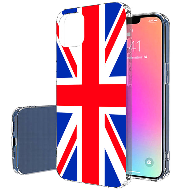 Flag UK Print Slim Cover For Apple iPhone  (16,15,14,13,12, SE, Pro, Max, Plus), Print in USA