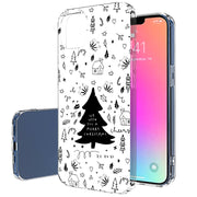 Wish You A Xmas Print Slim Cover For Apple iPhone  (16,15,14,13,12, SE, Pro, Max, Plus), Print in USA