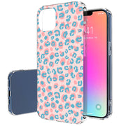 Pink Leopard Print Slim Cover For Apple iPhone  (16,15,14,13,12, SE, Pro, Max, Plus), Print in USA