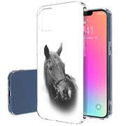 Animal Horse Print Slim Cover For Apple iPhone  (16,15,14,13,12, SE, Pro, Max, Plus), Print in USA