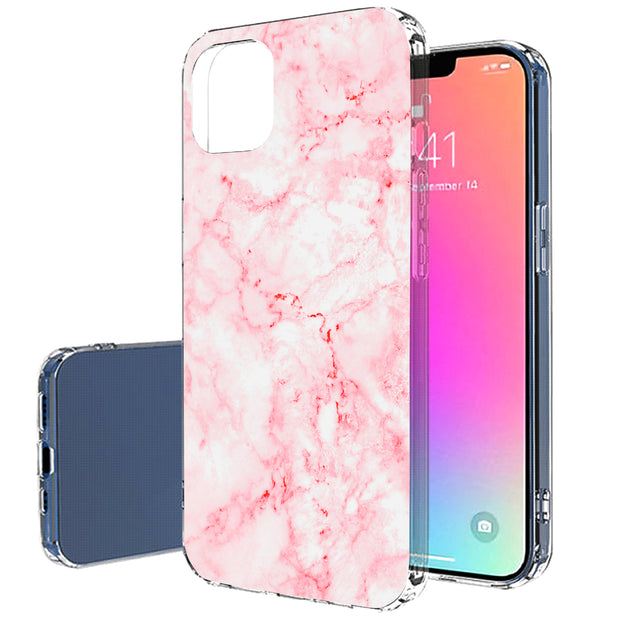 Glossy Marble Print Slim Cover For Apple iPhone  (16,15,14,13,12, SE, Pro, Max, Plus), Print in USA