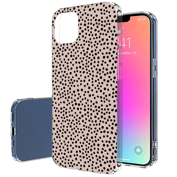 Polka Dots Brn Print Slim Cover For Apple iPhone  (16,15,14,13,12, SE, Pro, Max, Plus), Print in USA