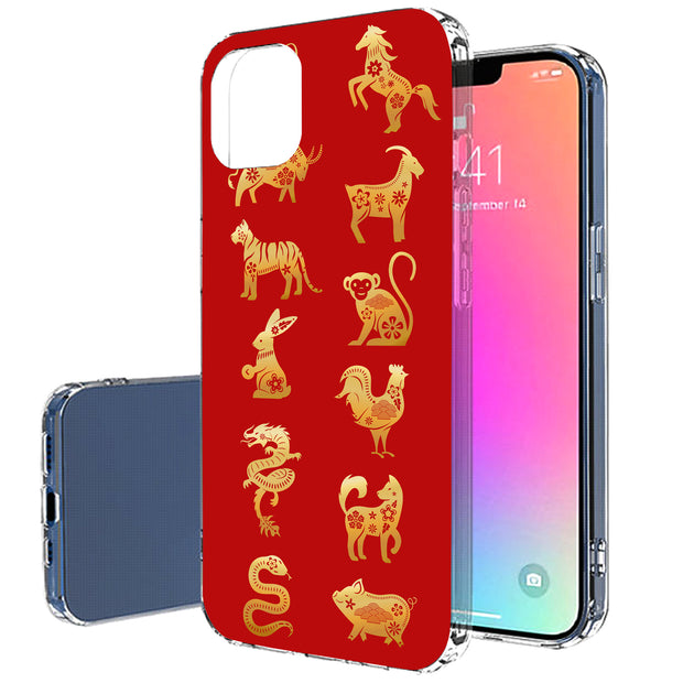 Chinese zodiac1 Print Slim Cover For Apple iPhone  (16,15,14,13,12, SE, Pro, Max, Plus), Print in USA