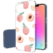 Juicy Peach Print Slim Cover For Apple iPhone  (16,15,14,13,12, SE, Pro, Max, Plus), Print in USA