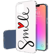 Smile Red Heart Print Slim Cover For Apple iPhone  (16,15,14,13,12, SE, Pro, Max, Plus), Print in USA