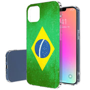 Old Flag Brazil Print Slim Cover For Apple iPhone  (16,15,14,13,12, SE, Pro, Max, Plus), Print in USA