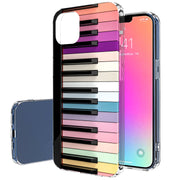 Rainbow Piano Print Slim Cover For Apple iPhone  (16,15,14,13,12, SE, Pro, Max, Plus), Print in USA