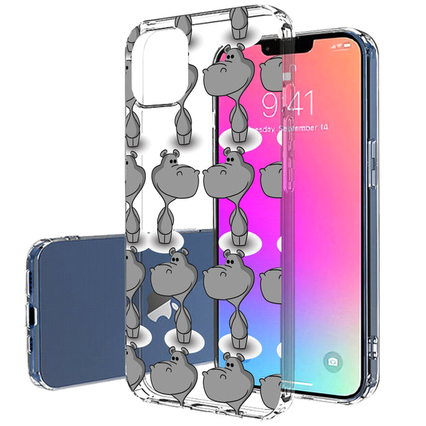Hippo One Print Slim Cover For Apple iPhone  (16,15,14,13,12, SE, Pro, Max, Plus), Print in USA