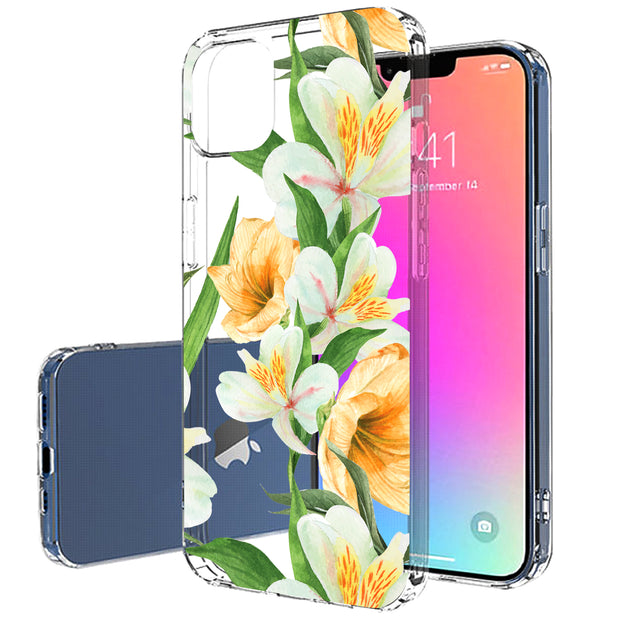Flower 10 Print Slim Cover For Apple iPhone  (16,15,14,13,12, SE, Pro, Max, Plus), Print in USA