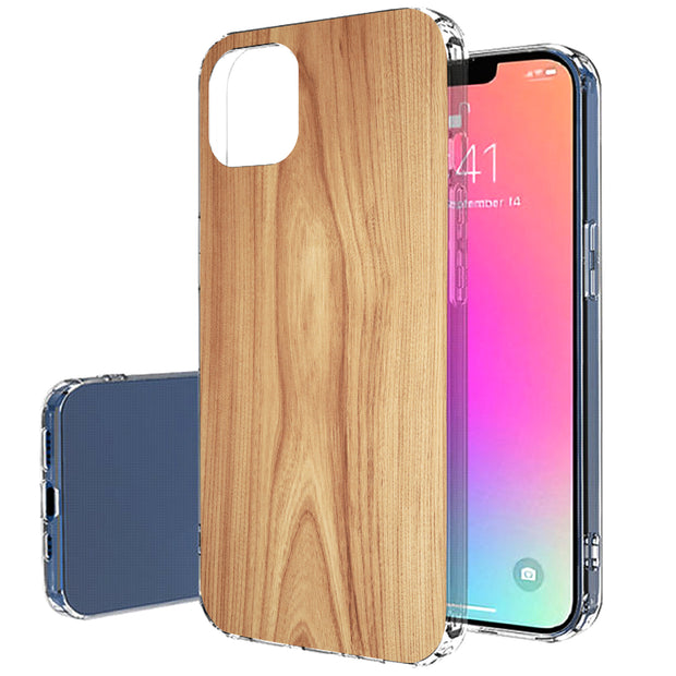 Wood 13 Print Slim Cover For Apple iPhone  (16,15,14,13,12, SE, Pro, Max, Plus), Print in USA