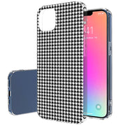 Black Gingham Print Slim Cover For Apple iPhone  (16,15,14,13,12, SE, Pro, Max, Plus), Print in USA