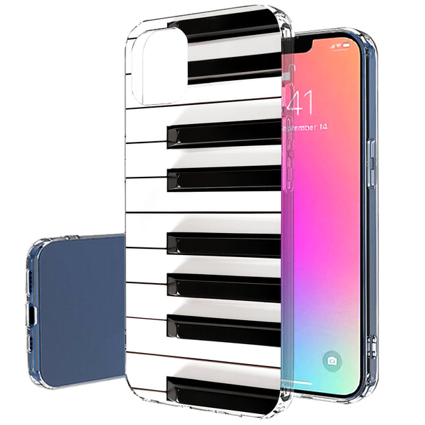 Piano Keys Print Slim Cover For Apple iPhone  (16,15,14,13,12, SE, Pro, Max, Plus), Print in USA