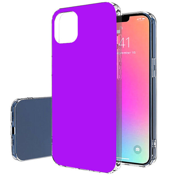 Purple Print Slim Cover For Apple iPhone  (16,15,14,13,12, SE, Pro, Max, Plus), Print in USA