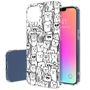 Comic Cat Print Slim Cover For Apple iPhone  (16,15,14,13,12, SE, Pro, Max, Plus), Print in USA