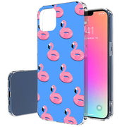 Cute Flamingo Print Slim Cover For Apple iPhone  (16,15,14,13,12, SE, Pro, Max, Plus), Print in USA