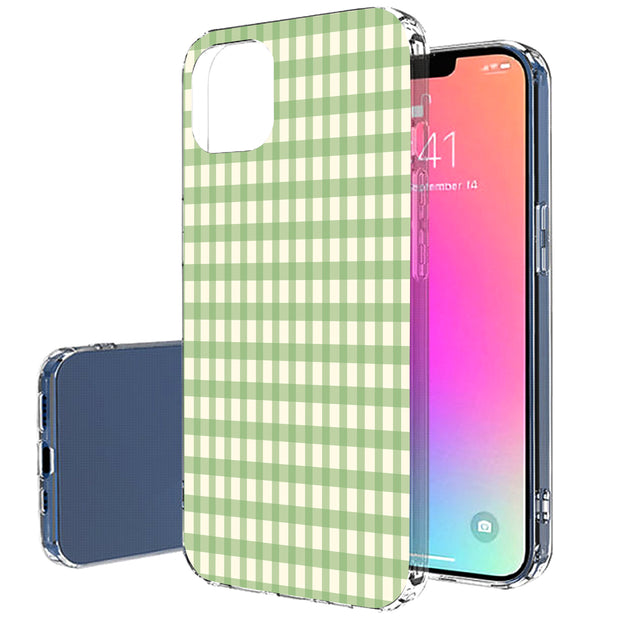 Green Lines Print Slim Cover For Apple iPhone  (16,15,14,13,12, SE, Pro, Max, Plus), Print in USA
