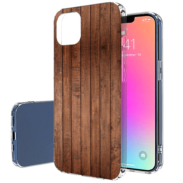 Wood 7 Print Slim Cover For Apple iPhone  (16,15,14,13,12, SE, Pro, Max, Plus), Print in USA