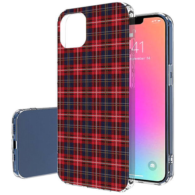 Classic Plaid 1 Print Slim Cover For Apple iPhone  (16,15,14,13,12, SE, Pro, Max, Plus), Print in USA