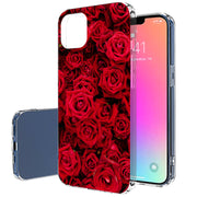 Red Rose Bush Print Slim Cover For Apple iPhone  (16,15,14,13,12, SE, Pro, Max, Plus), Print in USA