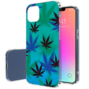 Marijuana Blue Print Slim Cover For Apple iPhone  (16,15,14,13,12, SE, Pro, Max, Plus), Print in USA