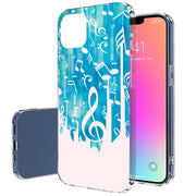 Music Note Print Slim Cover For Apple iPhone  (16,15,14,13,12, SE, Pro, Max, Plus), Print in USA