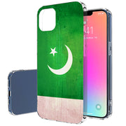 Pakistan Flag Print Slim Cover For Apple iPhone  (16,15,14,13,12, SE, Pro, Max, Plus), Print in USA