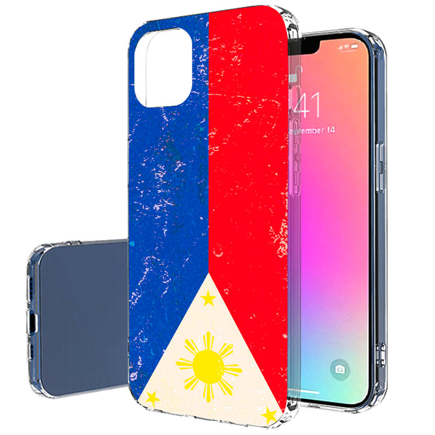 Philippines 2 Print Slim Cover For Apple iPhone  (16,15,14,13,12, SE, Pro, Max, Plus), Print in USA