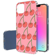 Cherry Print Slim Cover For Apple iPhone  (16,15,14,13,12, SE, Pro, Max, Plus), Print in USA