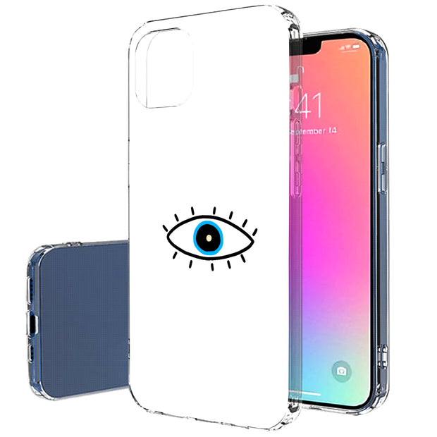 Evil Eye Print Slim Cover For Apple iPhone  (16,15,14,13,12, SE, Pro, Max, Plus), Print in USA