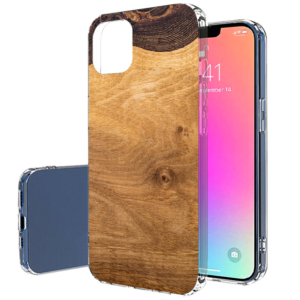 Wood 9 Print Slim Cover For Apple iPhone  (16,15,14,13,12, SE, Pro, Max, Plus), Print in USA