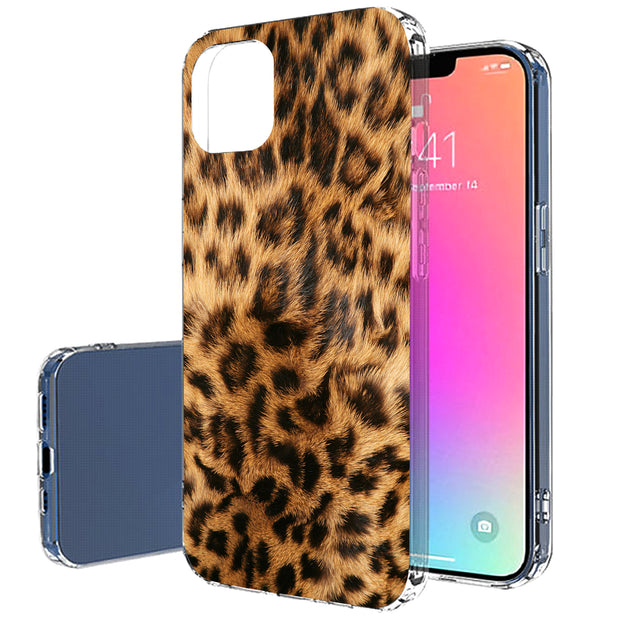 Leopard Skin Print Slim Cover For Apple iPhone  (16,15,14,13,12, SE, Pro, Max, Plus), Print in USA