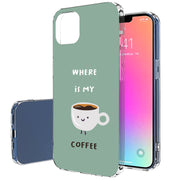 Where My Coffee Print Slim Cover For Apple iPhone  (16,15,14,13,12, SE, Pro, Max, Plus), Print in USA