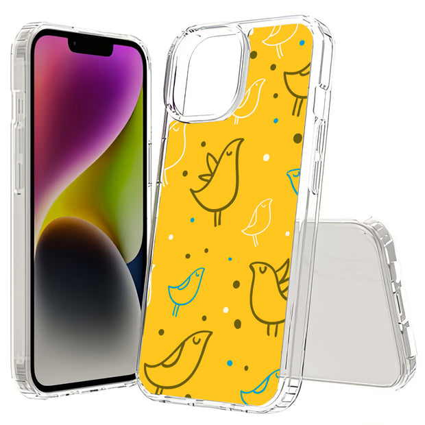 Birds Dots 1 Print Slim Cover For Apple iPhone  (16,15,14,13,12, SE, Pro, Max, Plus), Print in USA