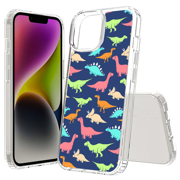 Dinosaur 1 Print Slim Cover For Apple iPhone  (16,15,14,13,12, SE, Pro, Max, Plus), Print in USA