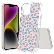 Pink Leopard Print Slim Cover For Apple iPhone  (16,15,14,13,12, SE, Pro, Max, Plus), Print in USA