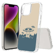 Alien Kidnap Print Slim Cover For Apple iPhone  (16,15,14,13,12, SE, Pro, Max, Plus), Print in USA