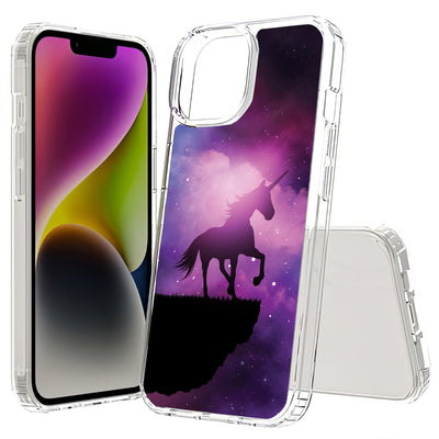 Unicorn Galaxy Print Slim Cover For Apple iPhone  (16,15,14,13,12, SE, Pro, Max, Plus), Print in USA